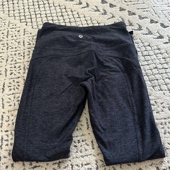 Lululemon charcoal, gray leggings - Picture 2 of 3